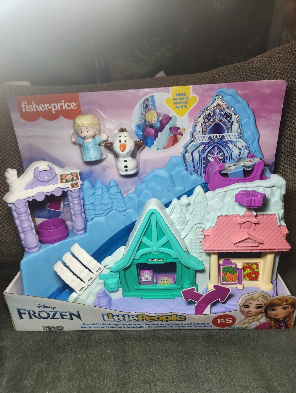 Fisher-Price Disney Frozen Little People Playset - Blue, Purple & Pink